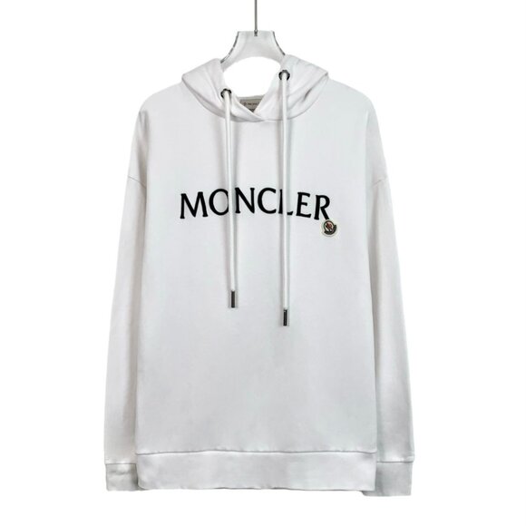 Moncler White Hoodie Sweatshirt S - Picture 1 of 8